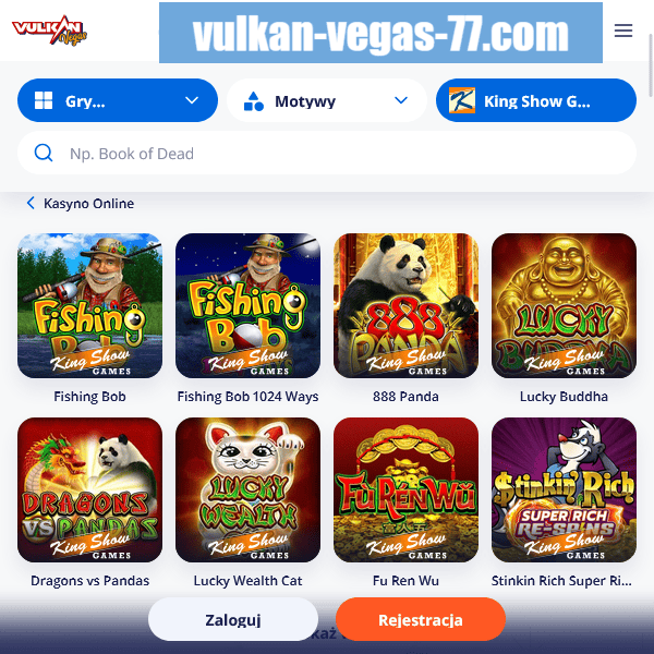 Vulkan Vegas 77 – gry dostawcy King Show Games