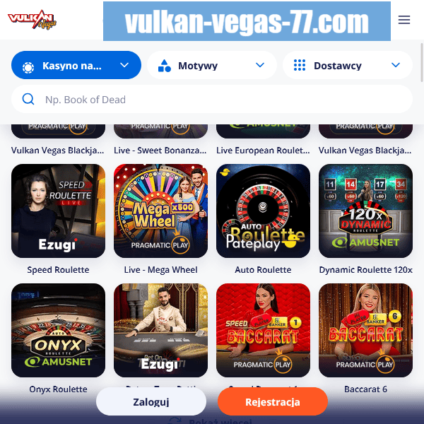 Vulkan Vegas 77 � przeglad kasyna na zywo