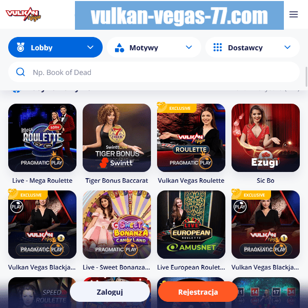 Vulkan Vegas 77 – kasyno na żywo: ruletka i baccarat